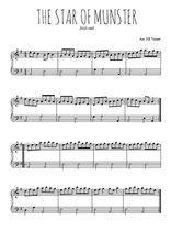Téléchargez l'arrangement pour piano de la partition de irlande-the-star-of-munster en PDF